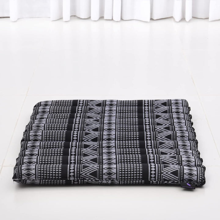 Leewadee Meditationsset Yogaset aus Meditationskissen Zafu und Kleiner rollbarer Sitzmatte Zabuton Ö