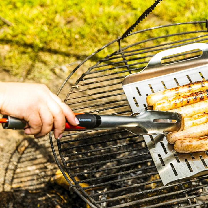 Grillbesteck-Set, 3-teilig, Grillwerkzeuge, BBQ Besteckset, Grillzubehör Set KLAUSBERG KB-7899