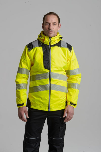 Portwest T400YBRXXXL Vision Regen- und Warnschutzjacke, Gelb/Schwarz, Grösse 3XL 3XL Gelb, 3XL Gelb