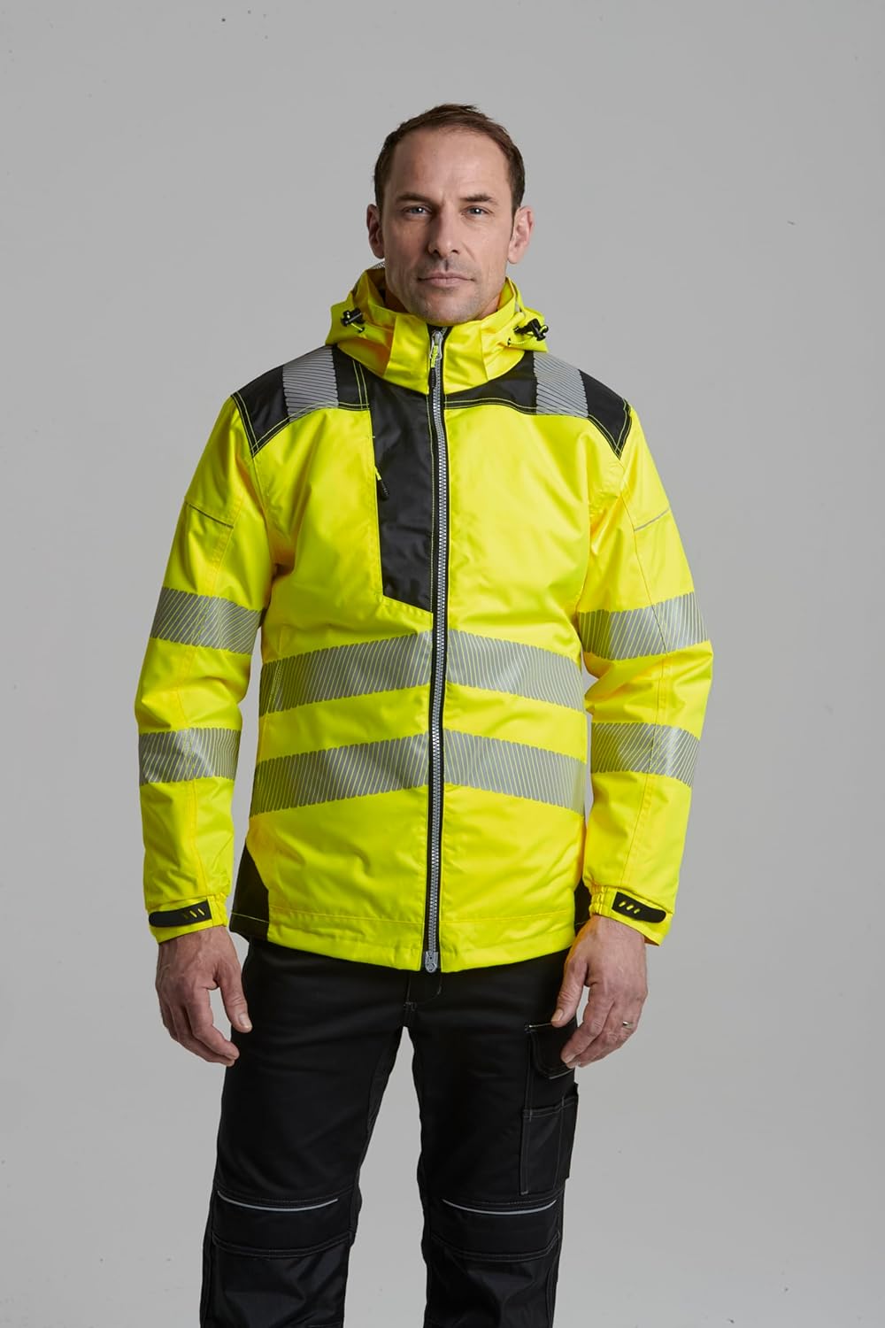 Portwest T400YBR5XL Vision Regen- und Warnschutzjacke, 5XL, Gelb/Schwarz 5XL gelb / schwarz, 5XL gel