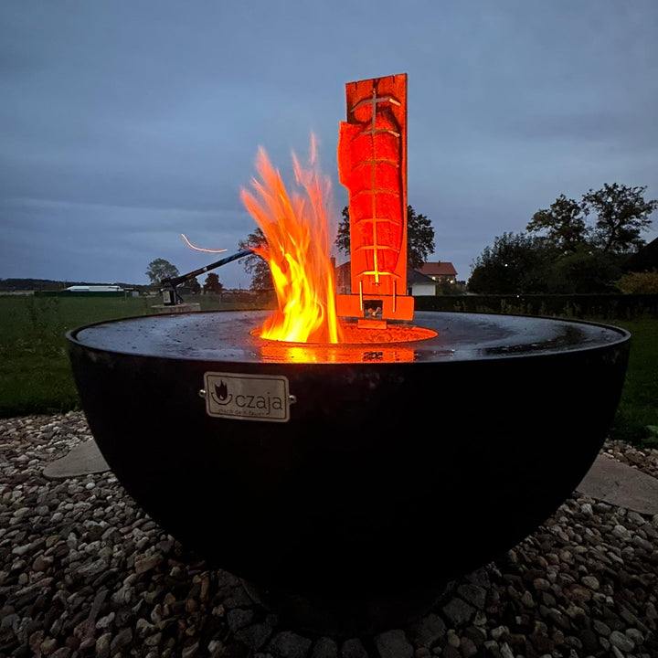 Czaja® Flammlachsbrett 2er Set für Feuerschale und Kugelgrill | Hergestellt in Deutschand | Nutzbar