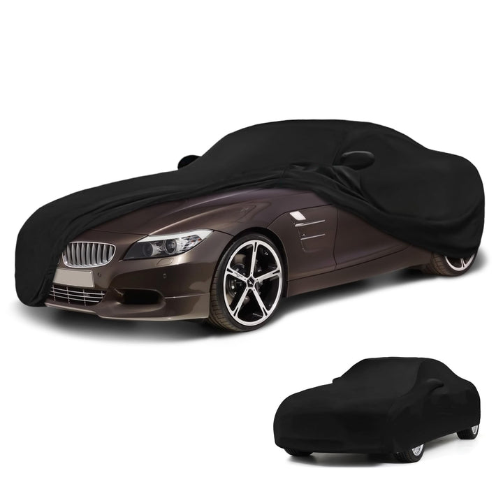 Autoabdeckung Indoor für BMW Z4 2009-2025, Stretch Soft Satin Massgeschneidert Atmungsaktiv Staubsch