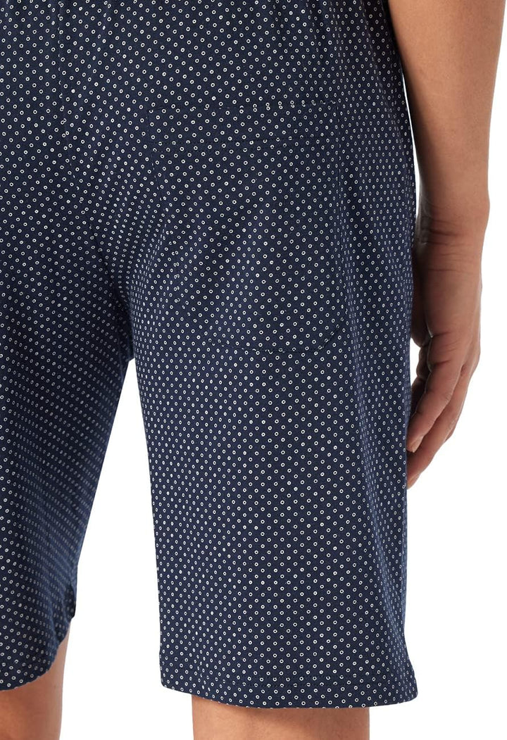 Schiesser Herren Schlafanzug kurz Rundhals - Nightwear Set 56 Blau_159634, 56 Blau_159634