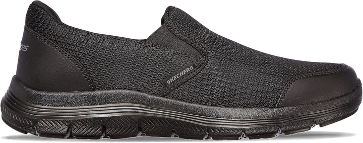 Skechers Herren Flex Advantage 4.0 Tuscan Sneaker 44 EU Black Textile Trim, 44 EU Black Textile Trim