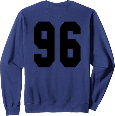 # 96 Team Sports Jersey Front & Back Number Player Fan Sweatshirt