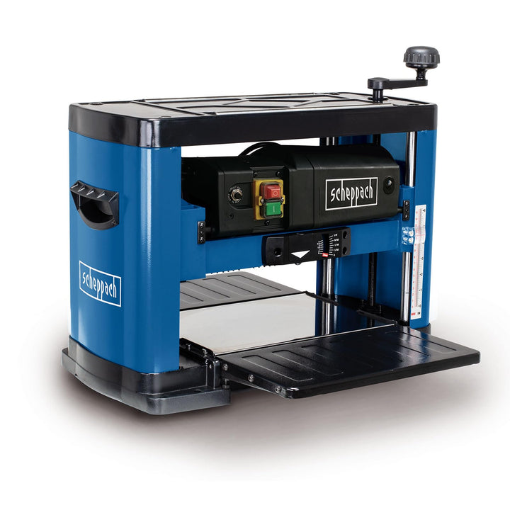 Scheppach Dickenhobelmaschine PLM1800 | 1500W Leistung | 2 Hobelmesser | Drehzahl Hobelwelle 8500 mi
