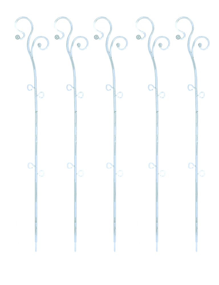 Tymar Orchideenstab, Orchideenunterstützung Kunststoff (58,5 cm, Transparent) 58,5 cm Transparent, 5