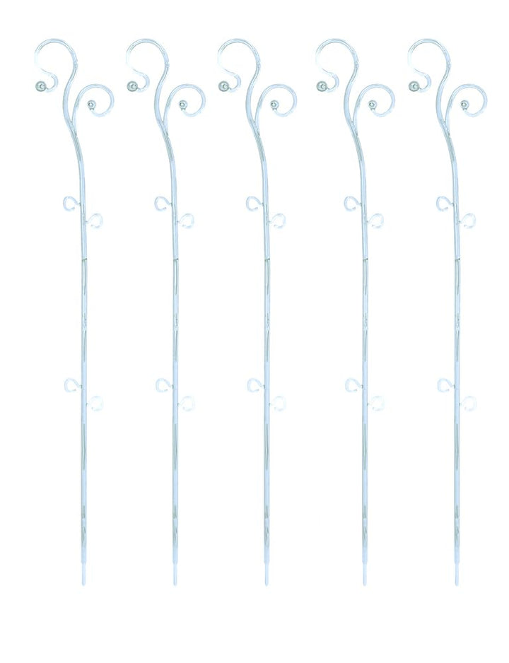 Tymar Orchideenstab, Orchideenunterstützung Kunststoff (58,5 cm, Transparent) 58,5 cm Transparent, 5