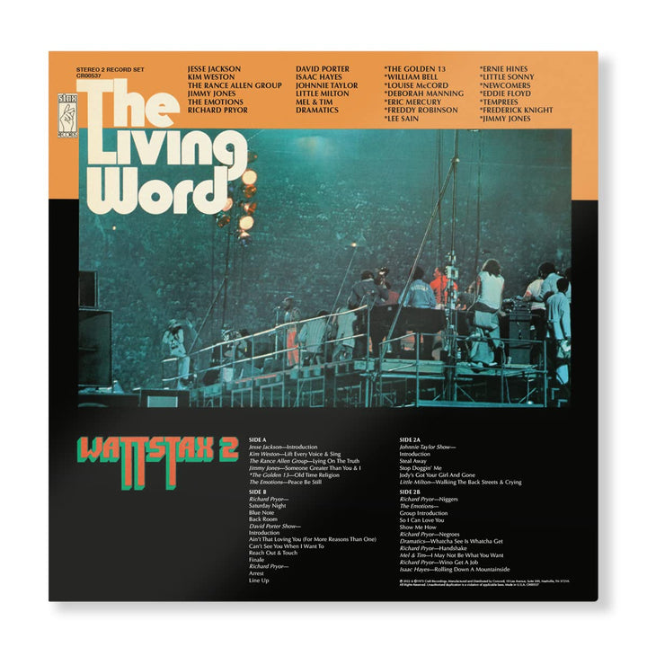 The Living Word: Wattstax 2, Vinyl