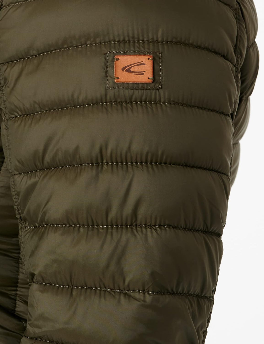camel active Damen Leichter Wasserabweisende Steppmantel mit Abnehmbarer Kapuze Jacket 34 Khaki, 34