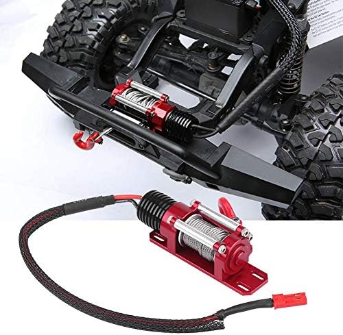 Dilwe RC Winch, 1/10 Elektro-Metallmodellfahrzeug-Crawler-Autozubehör mit Fernbedienung, Elektrische