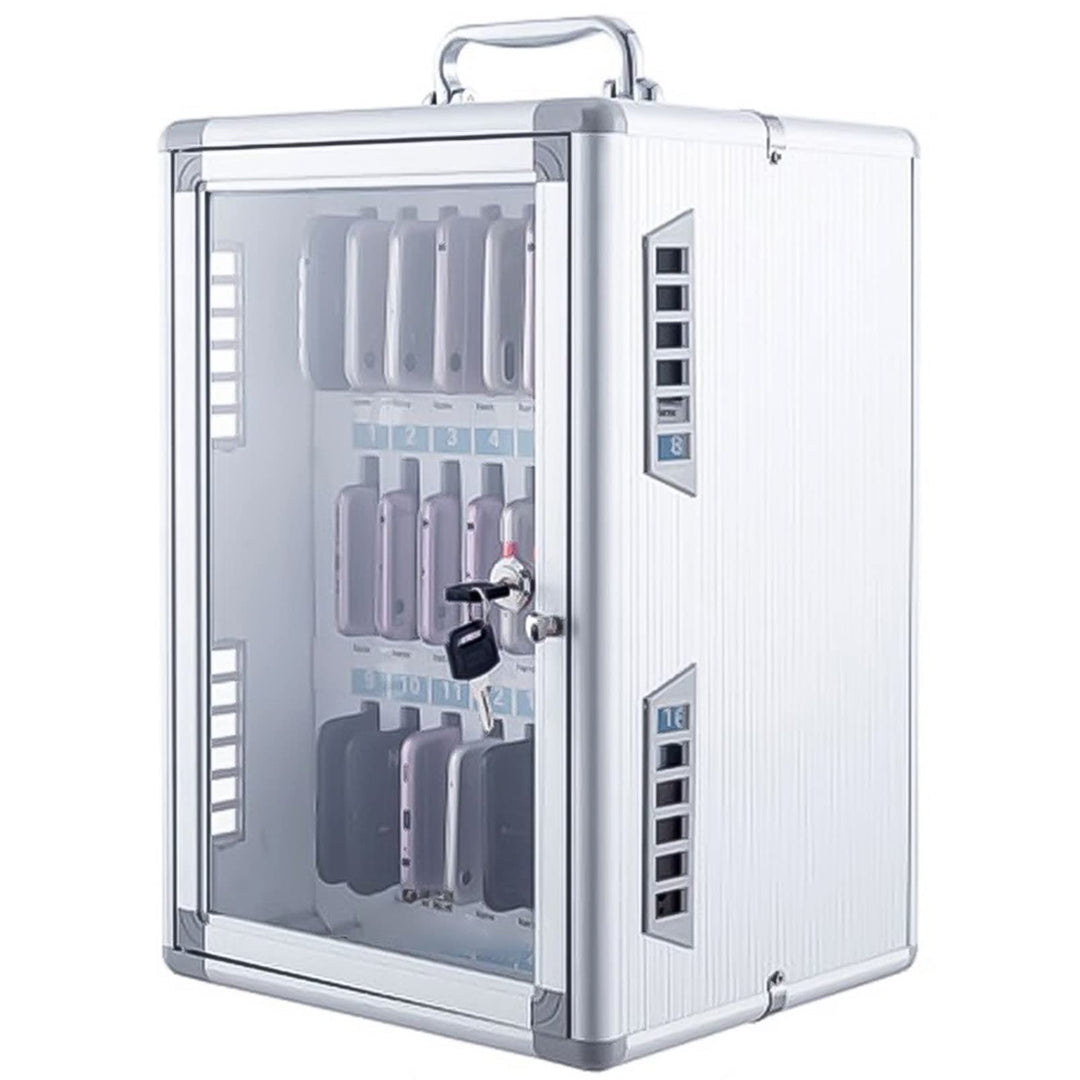Handy Safe Metall 12/24/36/48/60 Slots Handy Transparent Türschloss Box Fabrik Schule Handy Aufbewah