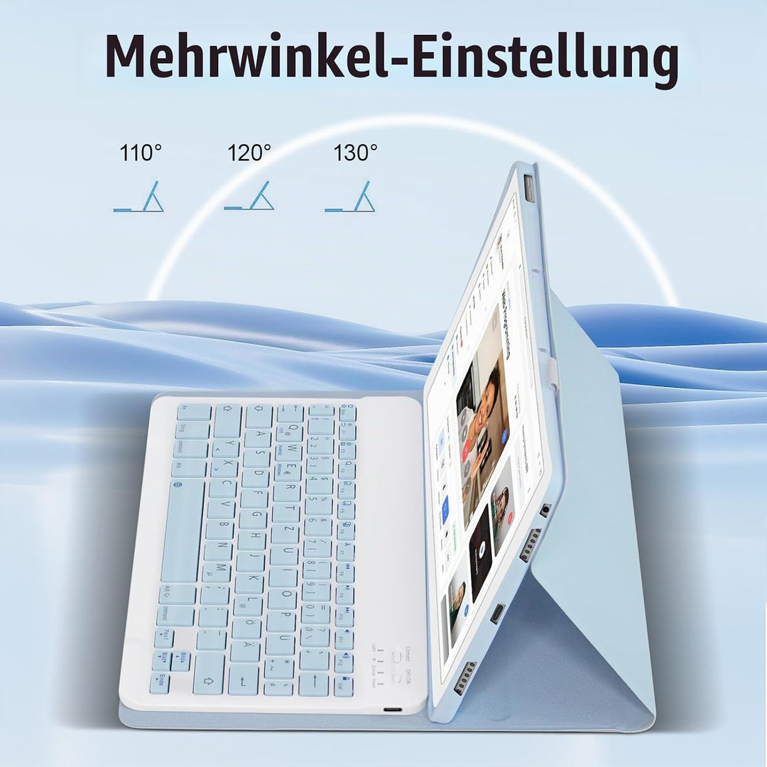 Hülle mit Tastatur für Lenovo Tab P11 (2nd Gen) 11.5 Zoll TB350FU/TB350XU - (Deutsches) Hülle mit Ta