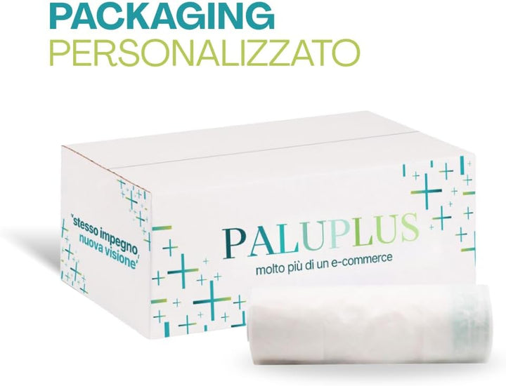 Palucart® Biologisch abbaubare Hemdchentragetaschen auf Rolle aus Mater-Bi Knotenbeutel entsprechend