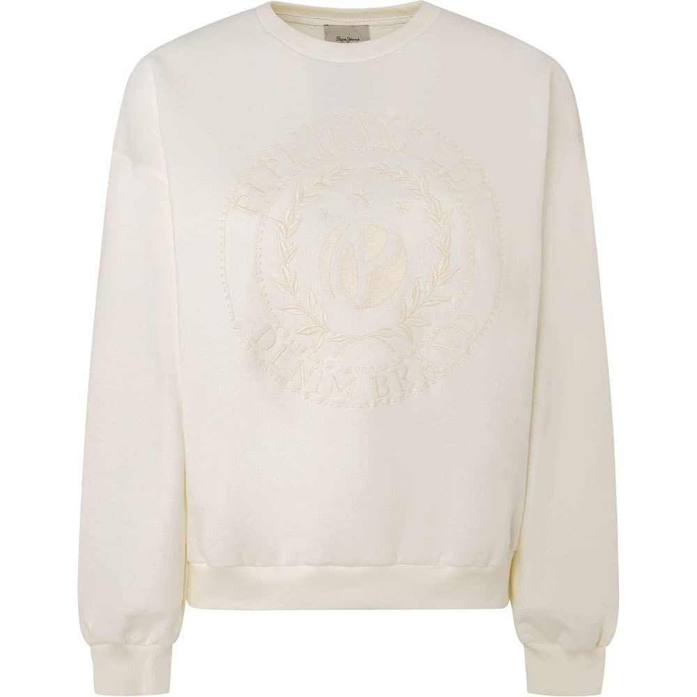 Pepe Jeans Damen ELSA Sweatshirt, White (Mousse)