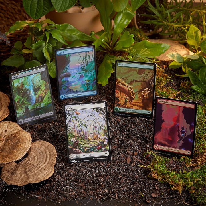 Magic: The Gathering Bloomburrow-Bundle – 9 Play-Booster, 30 Länderkarten + exklusives Zubehör (deut