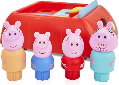 WOW! STUFF Peppa Pig Peppa Pig Peppas Schlaues Auto Interaktives Wutz Spielzeug für Vorschulkinder m