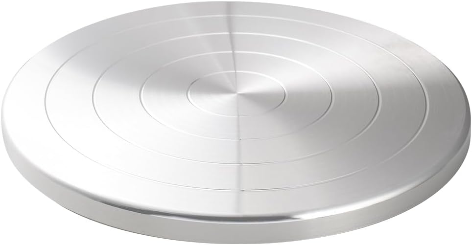 BENECREAT 20cm Töpferscheibe Keramik, Töpferwerkzeug Aus Aluminium Mit Doppelkugellager Zum Malen Ke