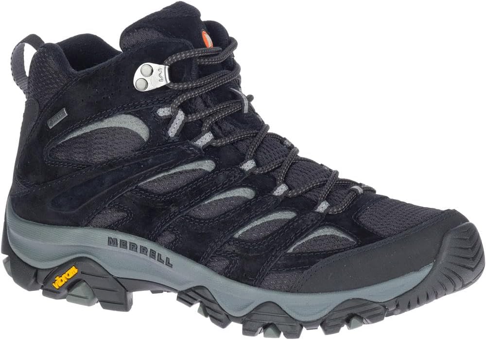 Merrell Herren Moab 3 Mid GTX Wanderstiefel 42 EU Black Grey, 42 EU Black Grey
