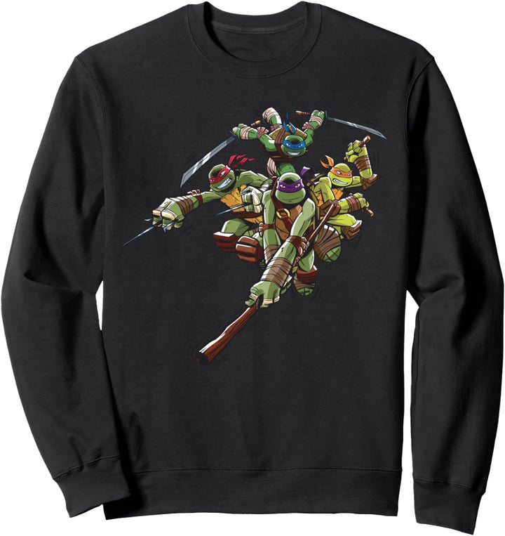 Teenage Mutant Ninja Turtles Gruppe Angriff Sweatshirt