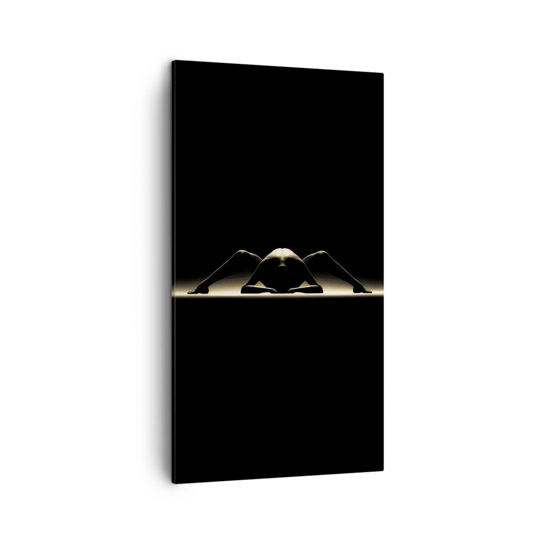 Bilder auf Leinwand Nackter Körper Modell künstlerische Pose Leinwandbild mit Rahmen 45x80cm Wandbil