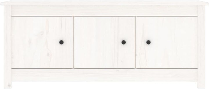 Schuhschrank aus Massives Kiefernholz 110x38x45,5cm Weiss Schuhschrank Holz Platzsparendes Schuhrega