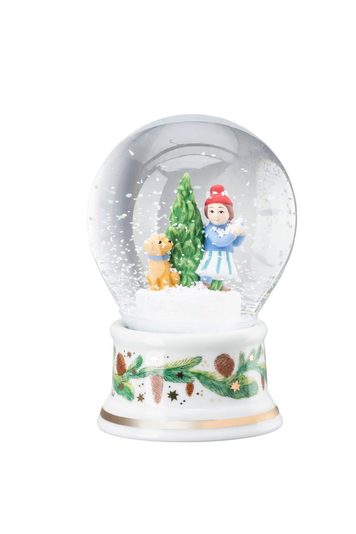Hutschenreuther Weihnachten Sammelkollektion 2025 Schneekugel Weihnachtsspiele Höhe 12 cm; Jahresart