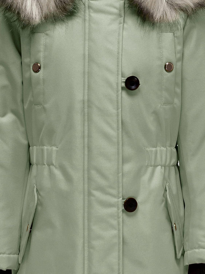ONLY Damen ONLIRIS FUR Winter Parka CC OTW 15213755 S Eggnog, S Eggnog