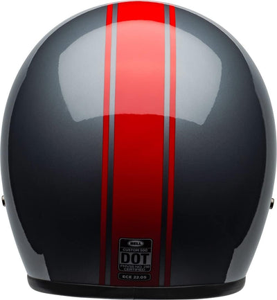 BELL HELMET CUSTOM 500 DLX RALLY GLOSS GREY/RED S