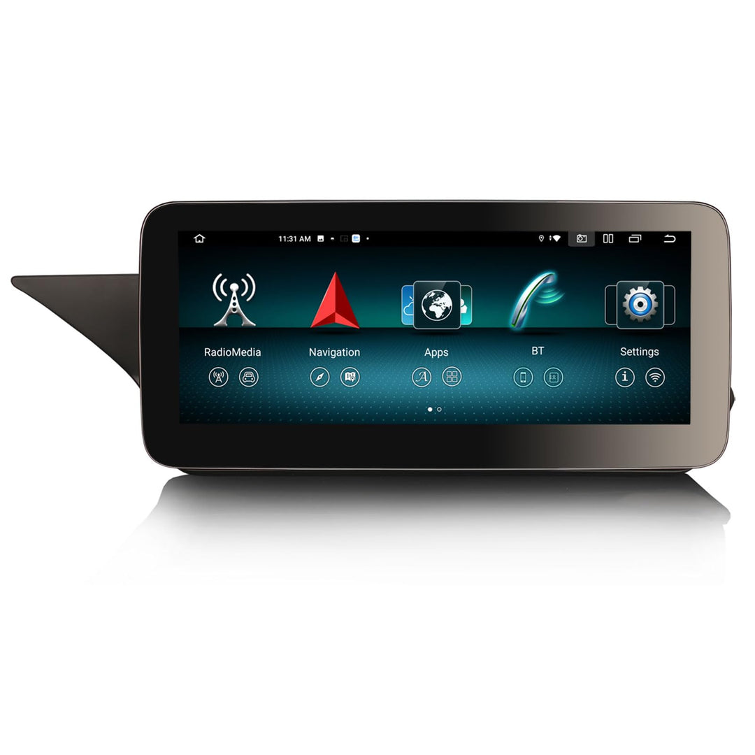 Erisin 10.25 Zoll 4GB+64GB Android 12 Autoradio Bluetooth mit GPS Navigation für Mercedes Benz E-Kla