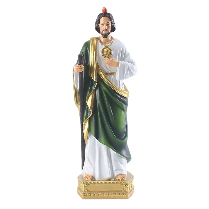 20,3 cm lange Jude-Statue, religiöse Harz-Statuen, religiöse farbige Geschenk-San Judas Tadeo-Statue