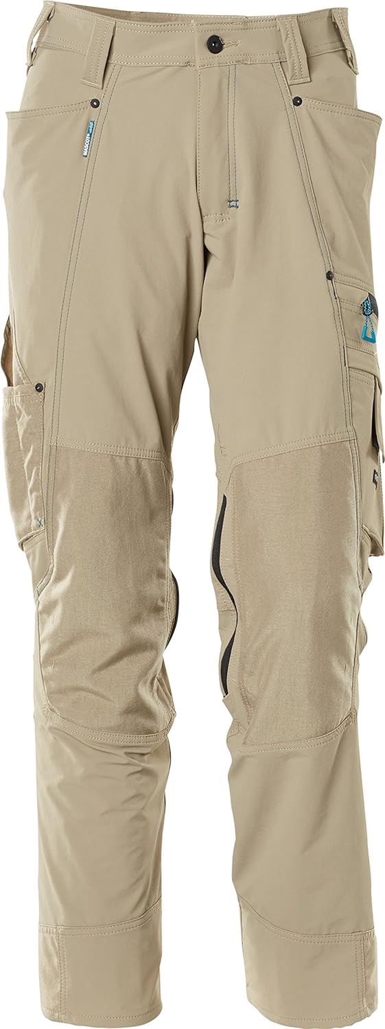 Mascot 17179-311 Bundhose "Stretch" - Advanced, Khaki, 82C56 56 Khaki, 56 Khaki