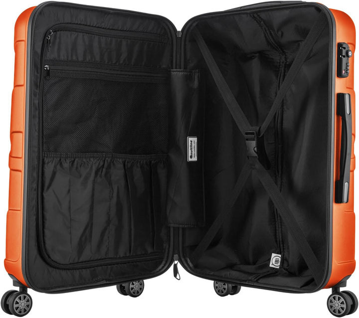 suitline Handgepäck Hartschalen-Koffer Koffer Trolley Rollkoffer Reisekoffer, TSA, 55 cm, ca. 34 Lit