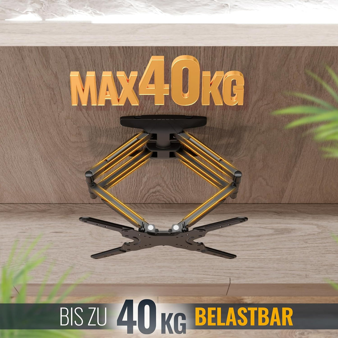RICOO TV Wandhalterung Fernseher Schwenkbar Neigbar für 30-55 Zoll, Universal TV Halterung S5044, Fe