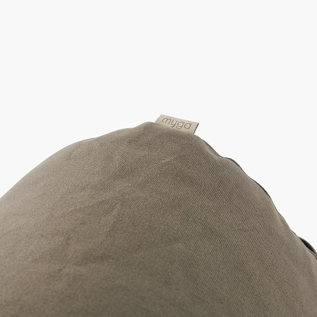 Myga Buchweizen Bolster Kissen | Ergonomisches Yoga- &amp; Meditationskissen | Abnehmbarer Bezug &amp; Natür