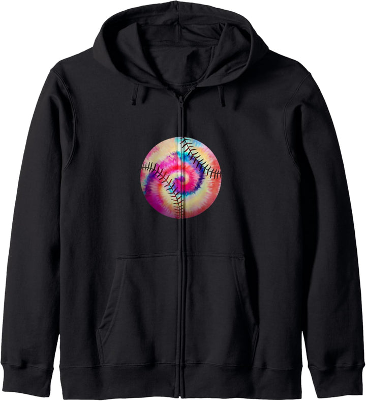 Baseball Hippie Tie Dye Colorful Rainbow Design Gift Kapuzenjacke