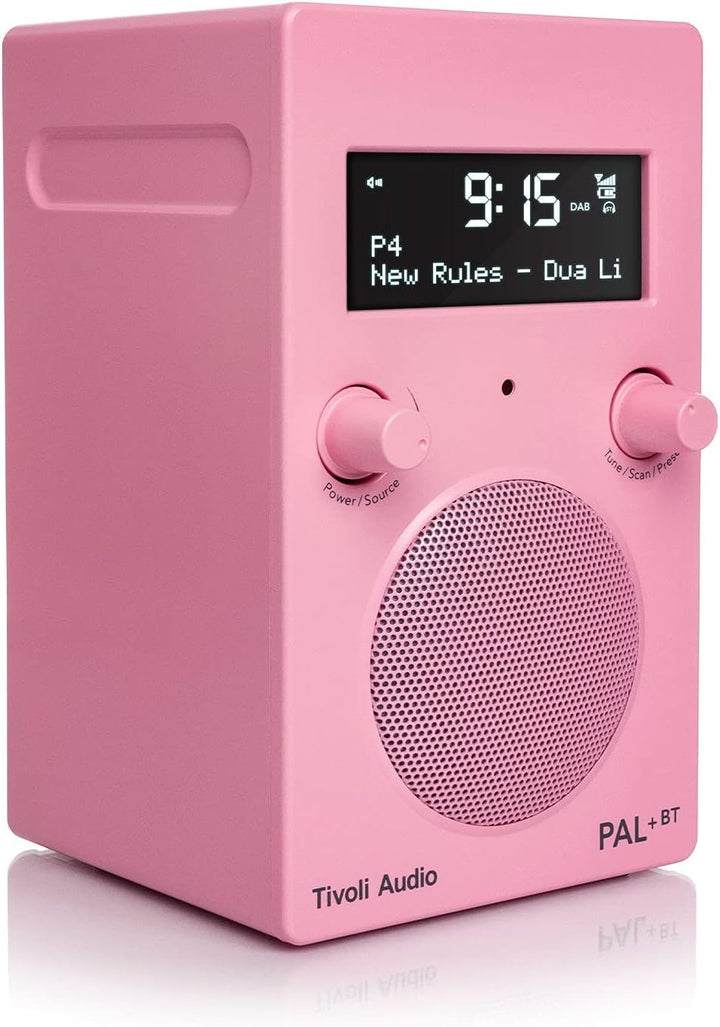 TIVOLI AUDIO Compatible - PAL+ BT Portable FM/DAB Radio Rosa, Rosa