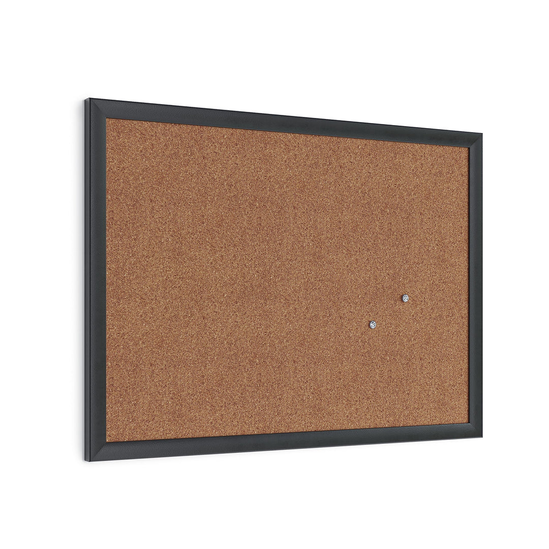 U Brands Kork-Pinnwand, 43,2 x 58,4 cm, schwarzer Holzrahmen (026U00-01), 58 x 43 cm