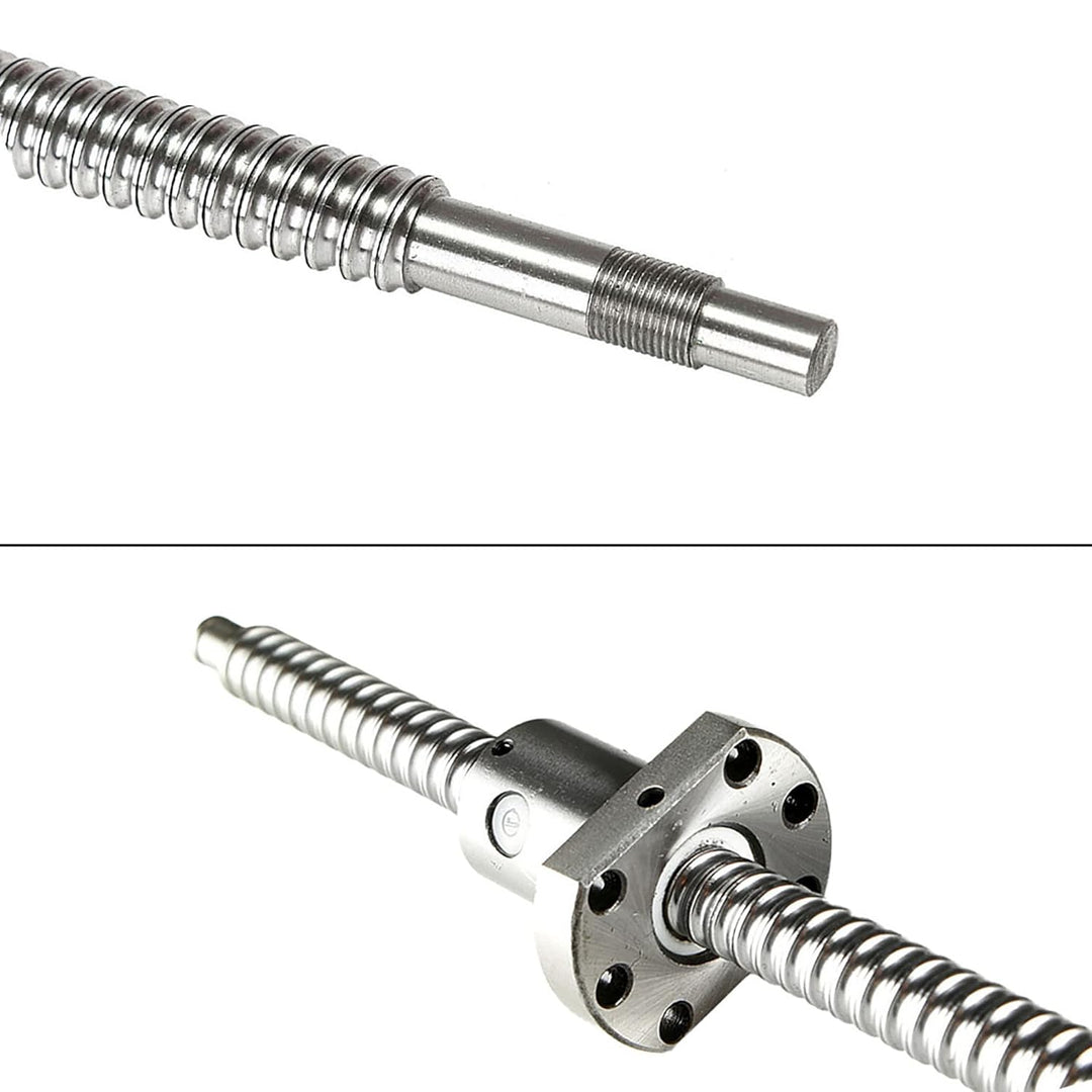 CNCYEAH SFU1204 Kugelumlaufspindel 300mm, Gewindespindel Edelstahl Rolled Ballscrew-spielfreie Balls