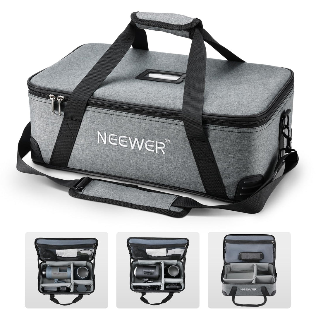 NEEWER Tragetasche mit beweglicher Schaumstoffpolsterung für Studio Light Vision 4 ML300 CB60 CB60B