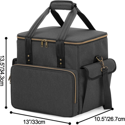 Trunab Rucksack Tasche Schallplatten, Wasserdichtes Nylon Tasche für Vinyl Record LPs Aufbewahrungsb