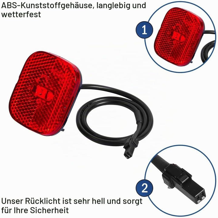 Hinterer Kotflügel für Ninebot F3 F3 Pro Elektroroller, hinteres Schutzblech mit Rücklichtern Zubehö