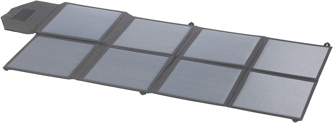 revolt Faltpanel: Mobiles, faltbares Solarpanel, 8 monokristalline Solarzellen, 100 Watt (Solarpanel