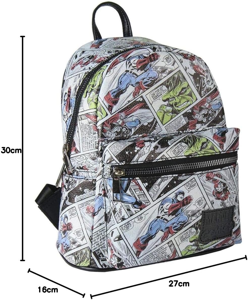 Artesania Unisex-Erwachsene Mochila Casual Moda Marvel Tagesrucksack, Grau (Gris)