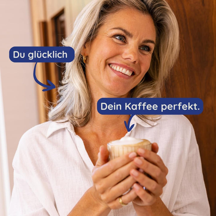 Safecourt Elektrischer Milchaufschäumer – herausnehmbarer Glasbehälter [500ML & 100% mikroplastikfre