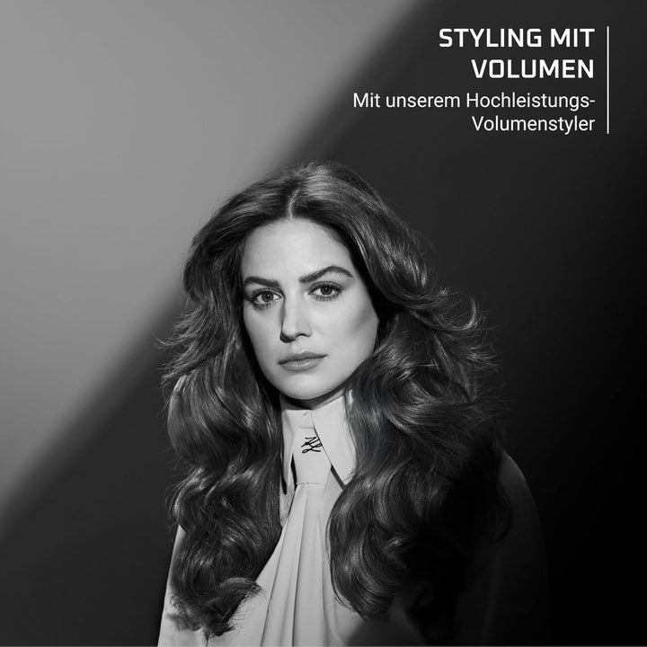 Rowenta X Karl Lagerfeld Power Brush Volumenstyler, 38-mm-Keramikbürste, Ionengenerator, Keramikbesc