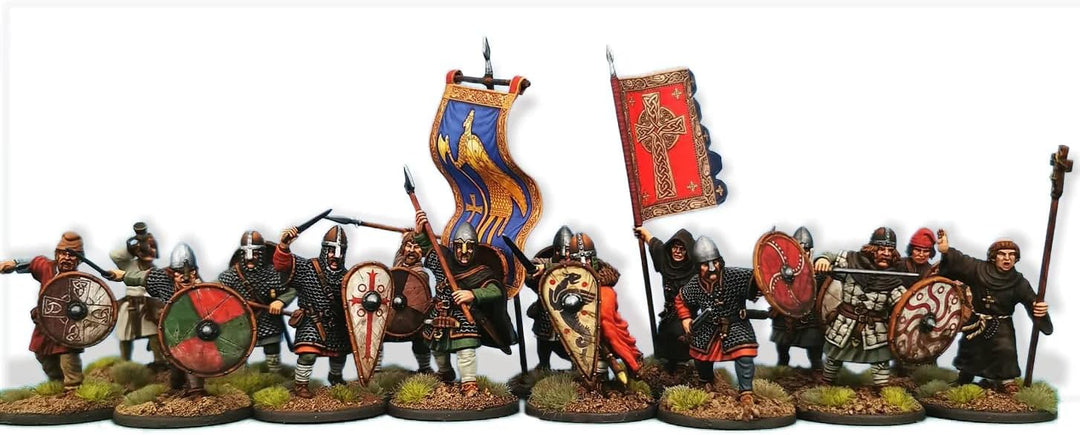 Späte Sachsen/Anglodänen, 28 mm, Kunststoff, historische Spiel-Miniaturen