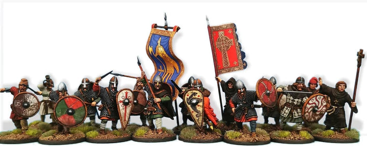 Späte Sachsen/Anglodänen, 28 mm, Kunststoff, historische Spiel-Miniaturen