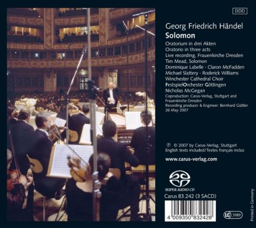 Händel: Solomon HWV 67, Audio-CD