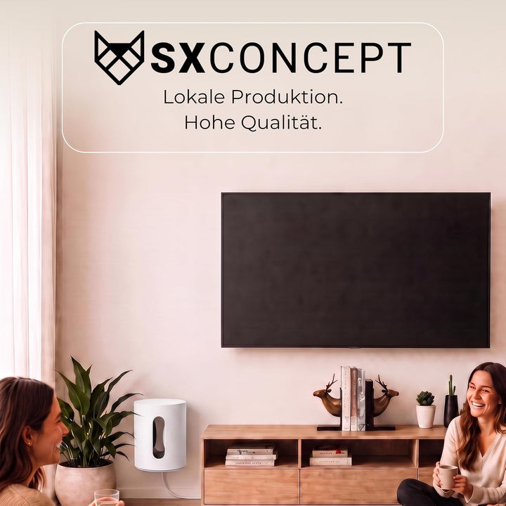 SX-Concept Wandhalterung für Sonos Sub Mini | Minimalistisches Design | geringer Wandabstand | Made